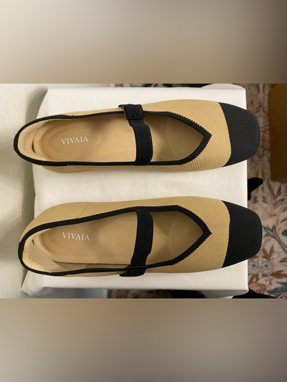 NWOT Vivaia Square-Toe Mary Janes (Margot Mary Jane) Size 39.5 - Picture 2 of 11
